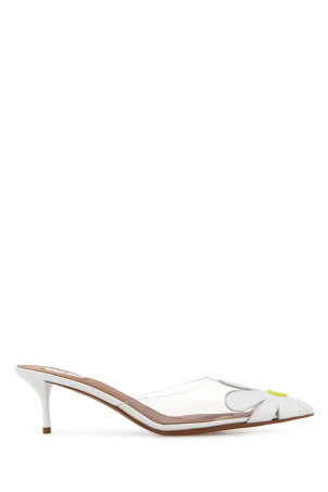 White PVC and leather mules ALAIA (AA3M2026O022)