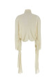 Cream crepe blouse Beige ALAIA (AA9H1348T666B)