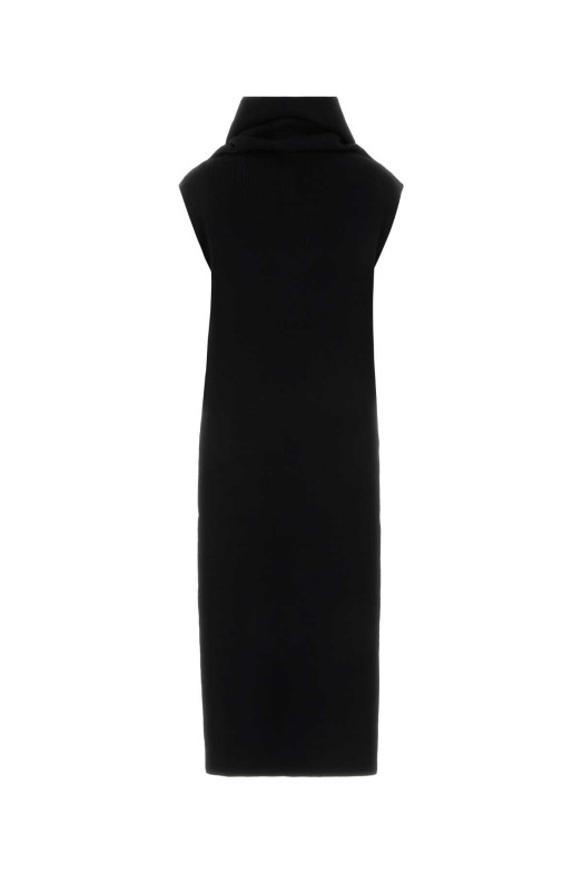 Black cashmere blend top ALAIA (AA9H1382K144C)