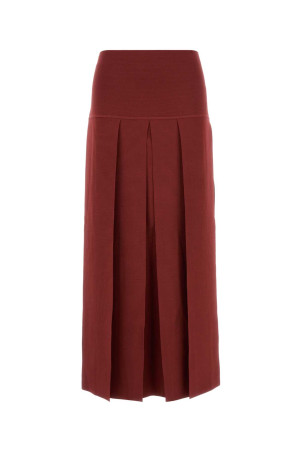 Tyrian purple stretch viscose blend skirt ALAIA (AA9J2584K224D)