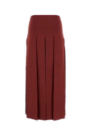 Tyrian purple stretch viscose blend skirt ALAIA (AA9J2584K224D)