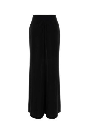 Black viscose blend wide-leg pant ALAIA (AA9P1316K140C)