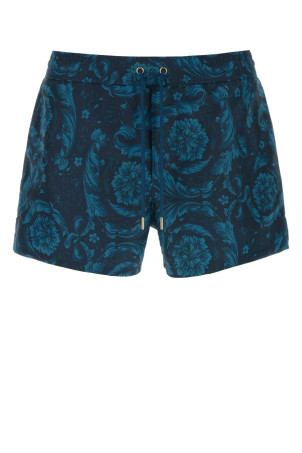 Printed polyester swimming shorts VERSACE (ABU050201A11356)