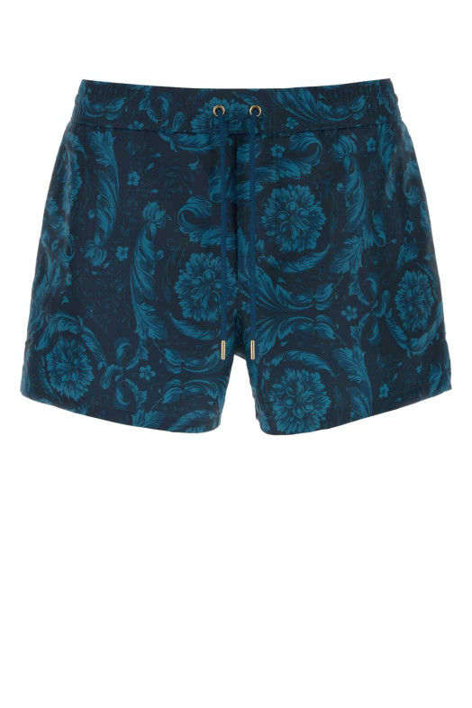 Printed polyester swimming shorts VERSACE (ABU050201A11356)