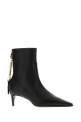 Black leather ankle boots DSQUARED (ABW022101500001)