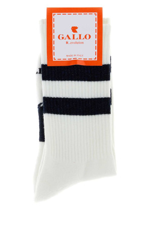 White stretch cotton blend socks GALLO (AP515071)