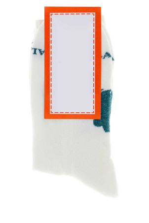 White stretch cotton blend socks GALLO (AP515071)