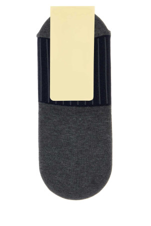 Two-tone stretch cotton blend invisible socks GALLO (AP515996)