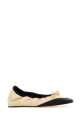 Ivory nappa leather Camilla ballerinas Green ARMARIUM (ARMTMSC01NA01)