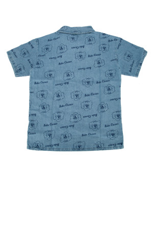 PICKLE THE DOG ALL OVER DENIM SHIRT BOBO CHOSES (B126AC037)