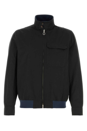 Navy blue cotton blend Arturo jacket PALTO' (B62PUARTUCOR)