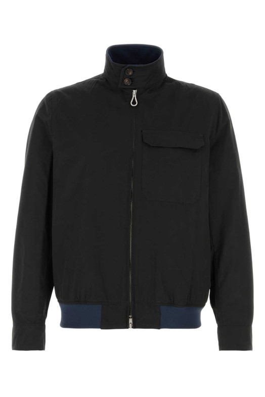 Navy blue cotton blend Arturo jacket PALTO' (B62PUARTUCOR)