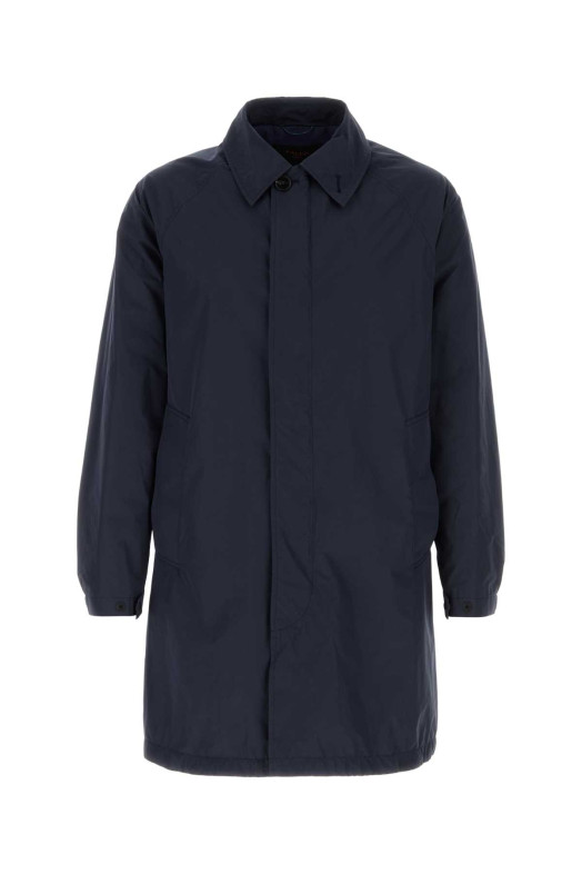 Blue polyester Pierangelo overcoat Multicolor PALTO' (B62PUPIEASIM)