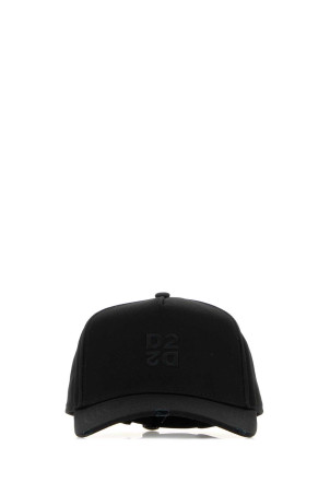 Black cotton baseball cap DSQUARED (BCM096405C00001)