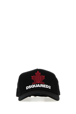 Black gabardine baseball cap DSQUARED (BCM103205C00001)