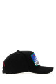 Бейсболка из чёрного габардина DSQUARED (BCM103905C00001) DSQUARED2
