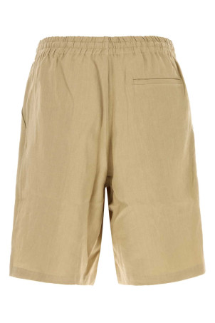 Beige linen bermuda shorts LE KASHA (BETUL00)