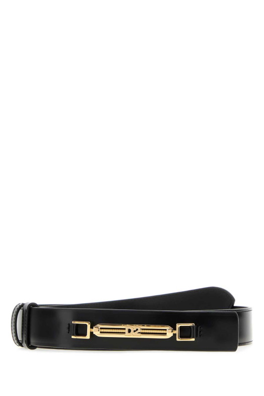 Black leather belt DSQUARED (BEW048001500001)