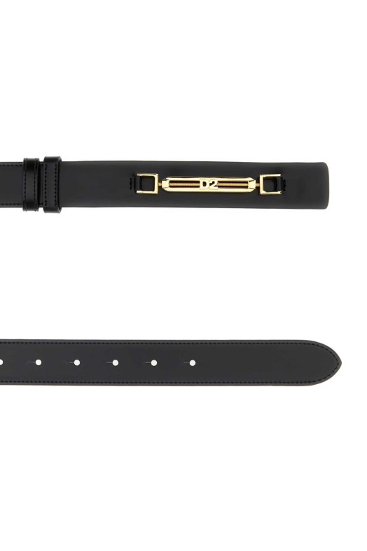 Black leather belt DSQUARED (BEW048001500001)