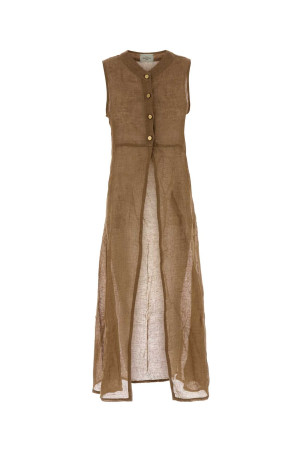 Biscuit linen Biba cardigan LE KASHA (BIBA000)