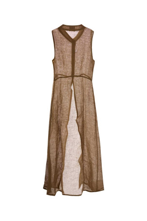 Biscuit linen Biba cardigan LE KASHA (BIBA000)