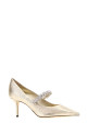 Туфли-лодочки «Bing» из золотистой ткани от JIMMY CHOO (BINGPUMP65DXB)