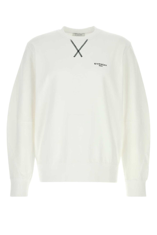 White cotton sweatshirt White GIVENCHY (BMJ0P63YS1)