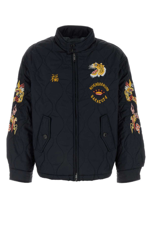 Navy blue nylon jacket Blue BARACUTA ENGLAND (BRCPS1092)