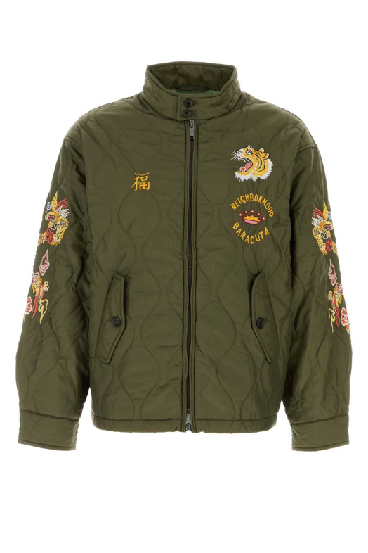 Army green nylon jacket Purple BARACUTA ENGLAND (BRCPS1092)