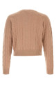 Camel cashmere blend cardigan Brown SPORTY & RICH (CA00365302BE02)