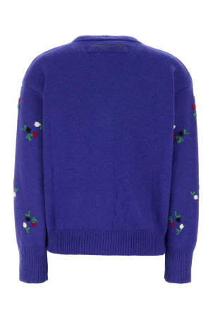 Blue wool blend cardigan MARNI (CDMD0463S0UFZ415)