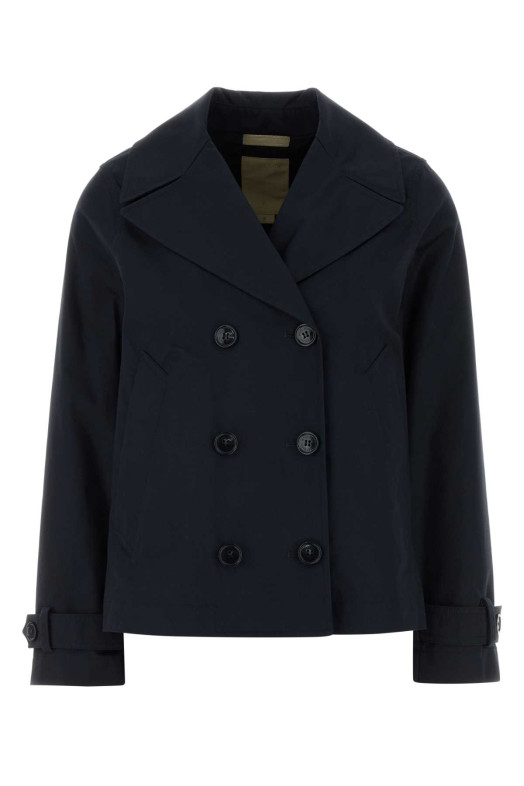 Midnight blue cotton trench coat WOOLRICH (CFWWOU2249FRUT5303)