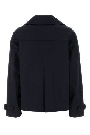 Midnight blue cotton trench coat WOOLRICH (CFWWOU2249FRUT5303)