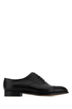 Black leather Chelsea lace-up shoes Brown EDWARD GREEN (CHELSEA)
