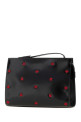 Black leather Maple Leaf clutch DSQUARED (CLM002424909060)