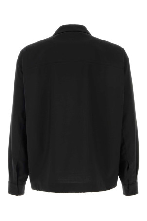 Black twill shirt HERNO LAMINAR (CM00008UL12847)