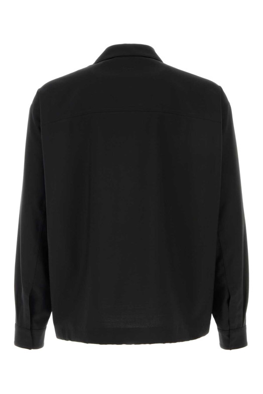 Black twill shirt HERNO LAMINAR (CM00008UL12847)