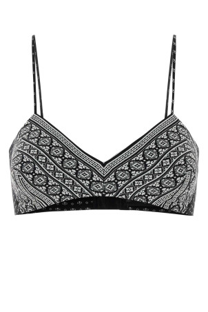 Printed silk crop-top ERMANNO SCERVINO (D482L723YLT)