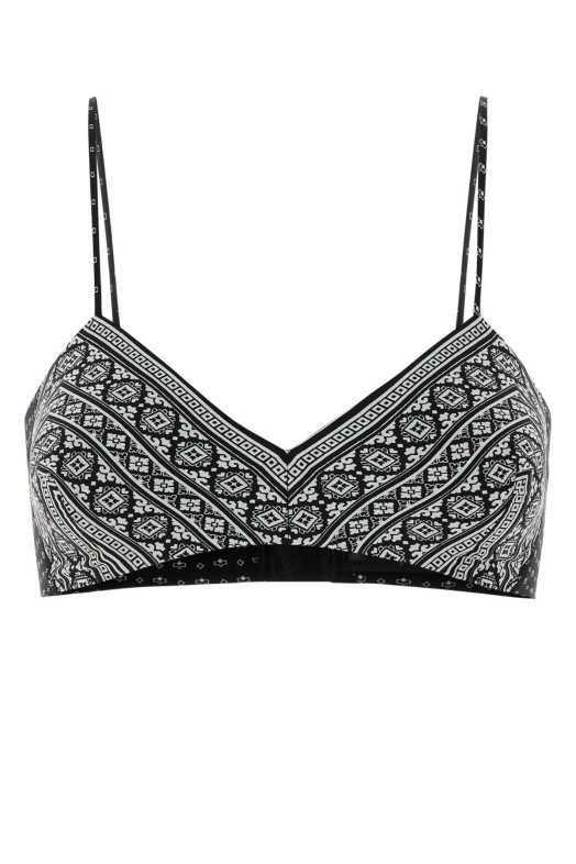 Шовковий кроп-топ з принтом ERMANNO SCERVINO (D482L723YLT)