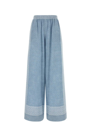 Printed silk wide-leg pant ERMANNO SCERVINO (D482P756YLT)