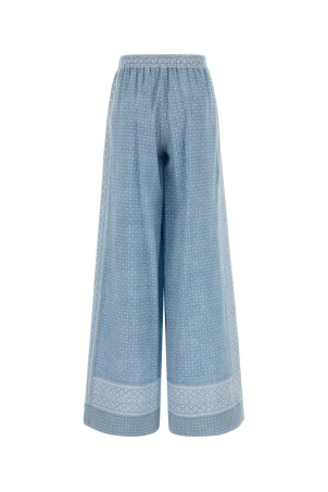 Printed silk wide-leg pant ERMANNO SCERVINO (D482P756YLT)