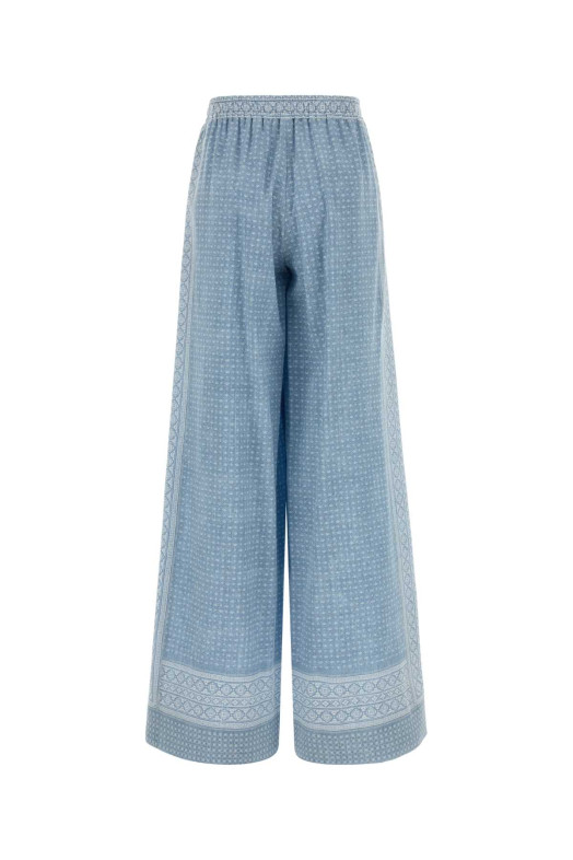 Printed silk wide-leg pant ERMANNO SCERVINO (D482P756YLT)