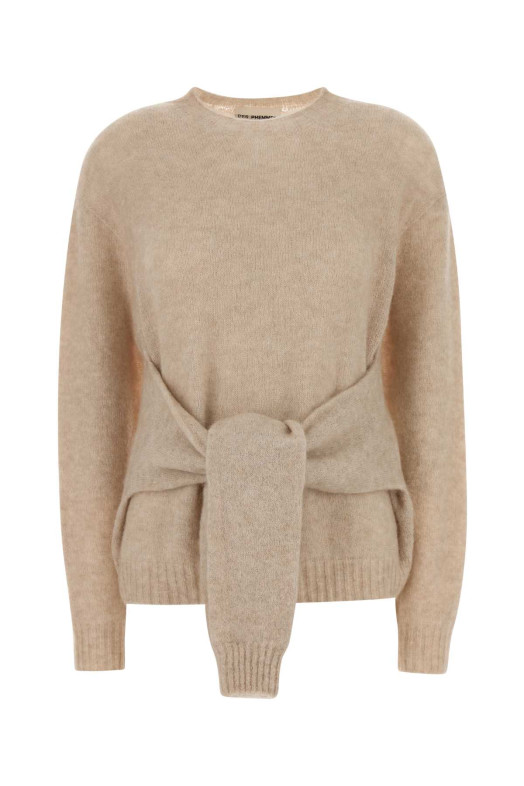 Beige stretch nylon blend sweater DES PHEMMES (D731KL)