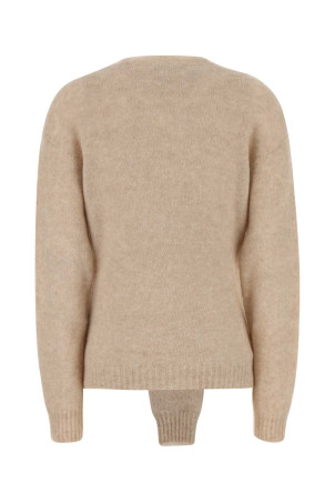 Beige stretch nylon blend sweater DES PHEMMES (D731KL)