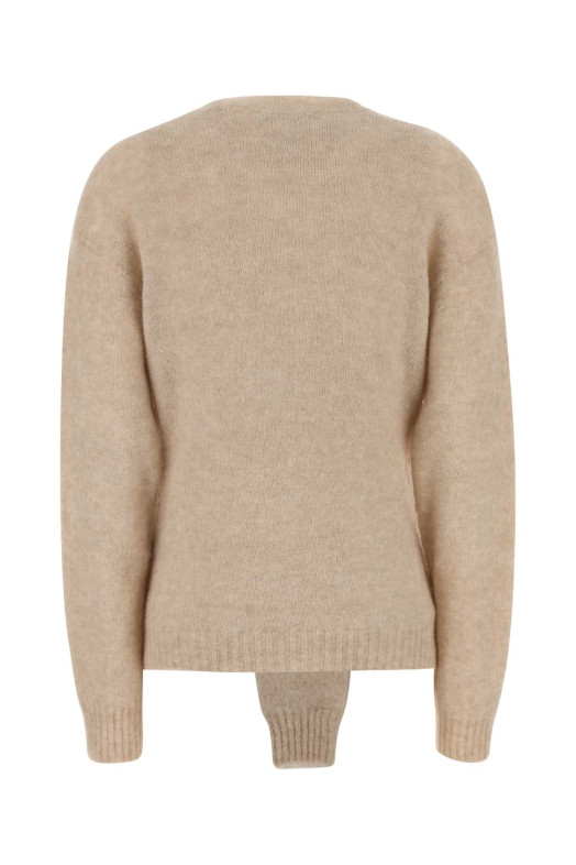 Beige stretch nylon blend sweater DES PHEMMES (D731KL)