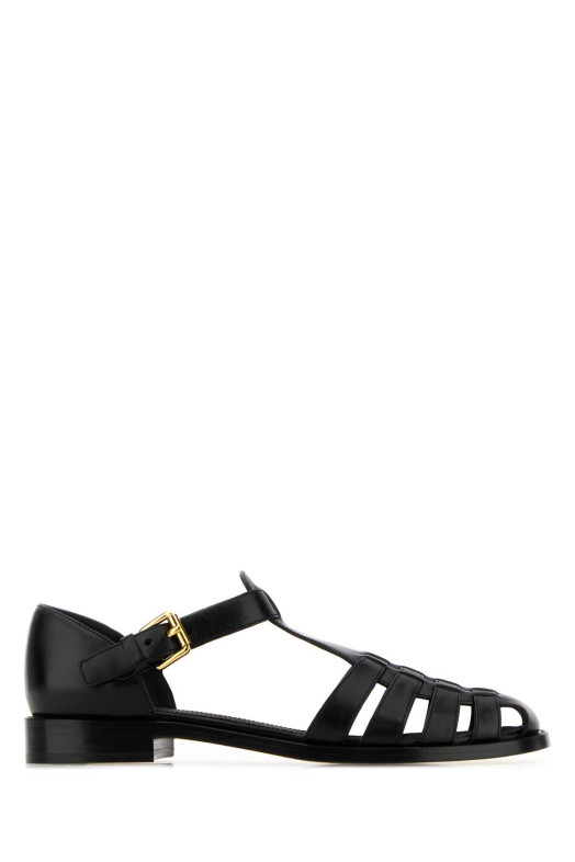 Black leather Kelsey ballerinas Black CHURCH'S (DX00013ZLG)