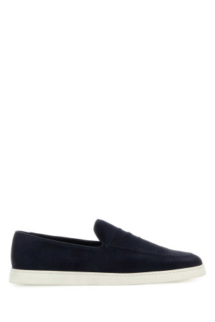 Navy blue suede Peebles loafers CHURCH'S (EDC136FG000009CA)
