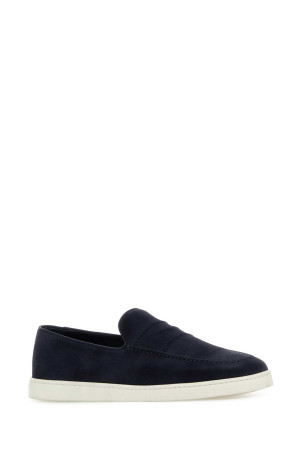 Navy blue suede Peebles loafers CHURCH'S (EDC136FG000009CA)