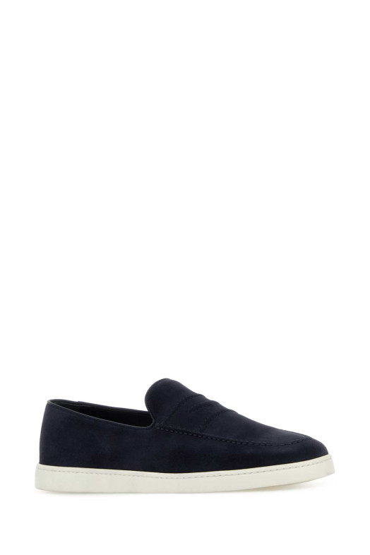 Navy blue suede Peebles loafers CHURCH'S (EDC136FG000009CA)