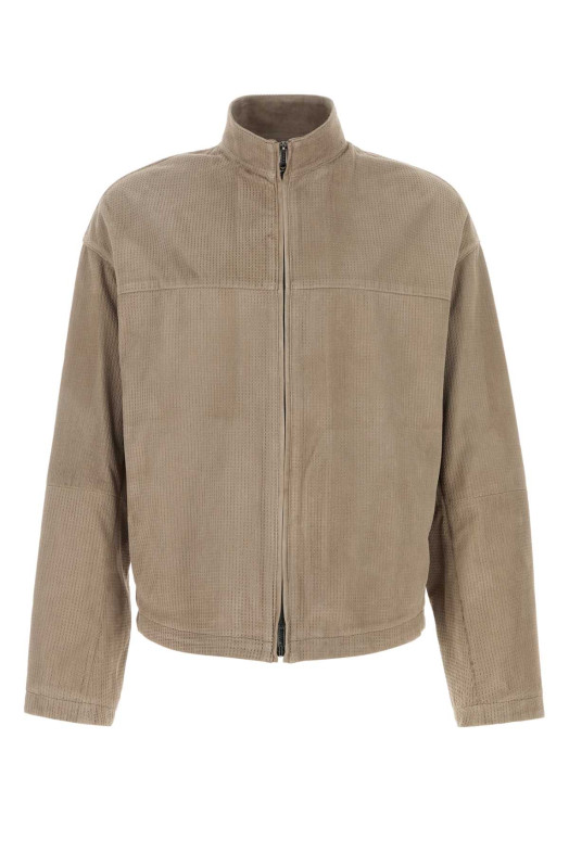 Sand suede jacket EMPORIO ARMANI (EM004974AF24820)